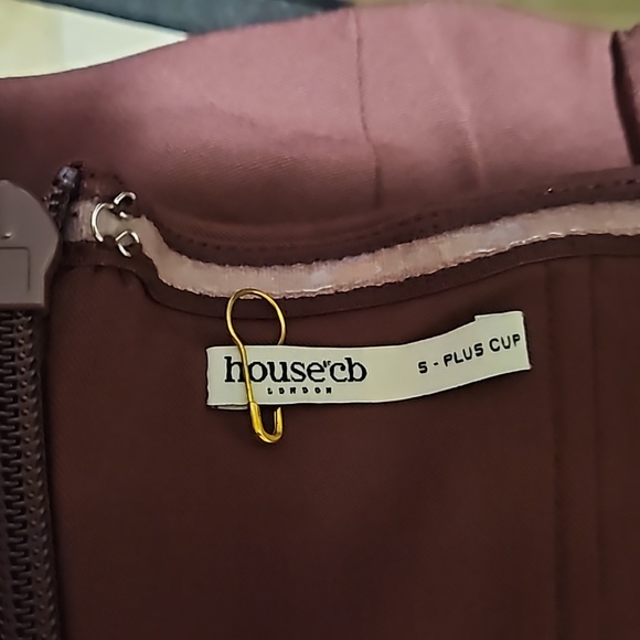 NEW House of CB shoulderless maxi dress Size S #1632 - Picture 9 of 9